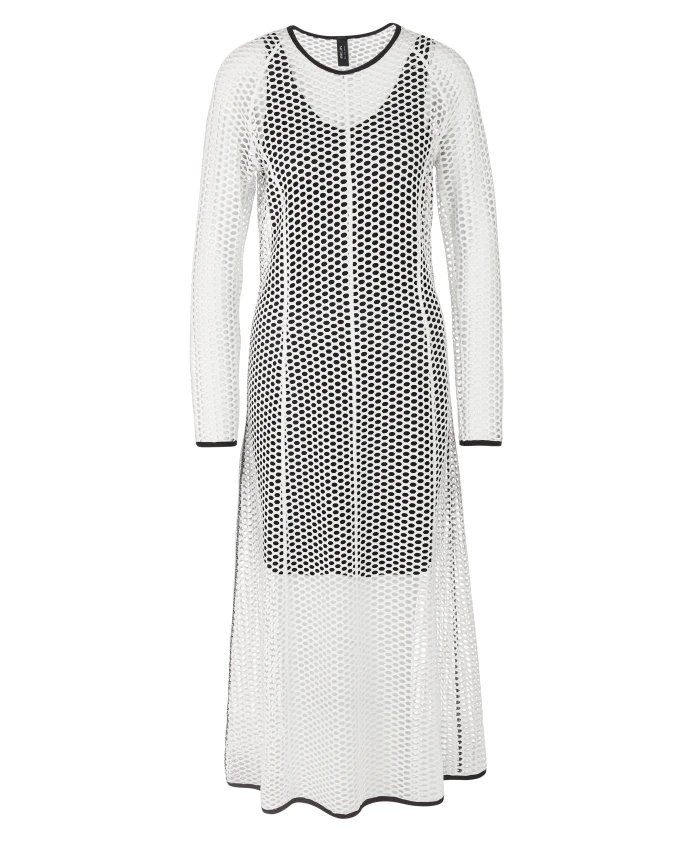 Сетчатое платье с отделкой кантом. Marc Cain, белый
Сетчатое платье с отделкой кантом. Marc Cain, белый