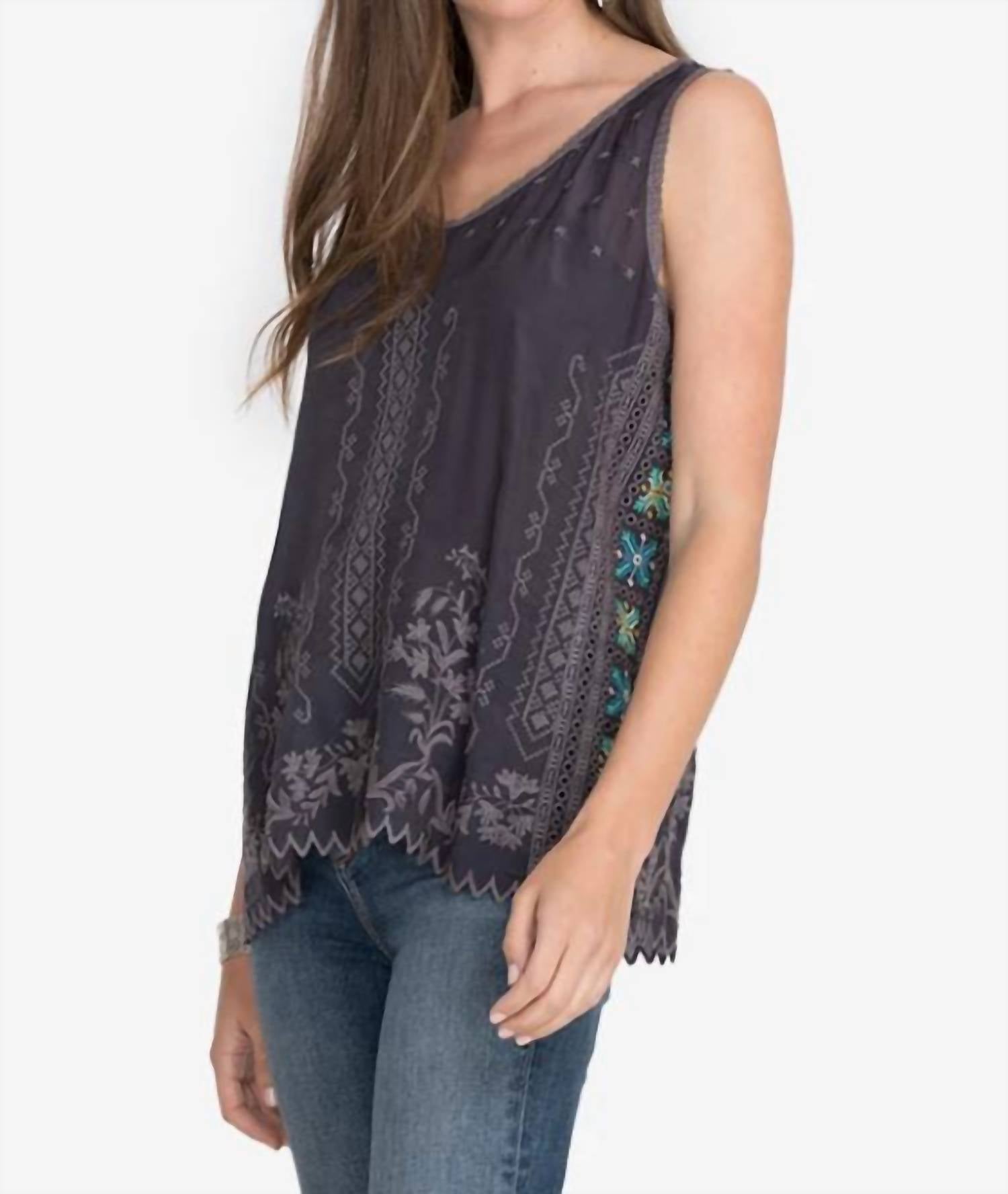 Футболка Laurel Eisley в сером цвете Johnny Was, Grh
Футболка Laurel Eisley в сером цвете Johnny Was, Grh