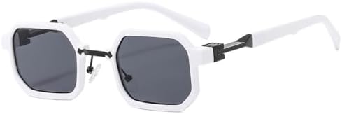 Маленькие квадратные панк-солнцезащитные очки для женщин, модные двухцветные очки с защитой от УФ-излучения UV400, солнцезащитные очки с градиентным покрытием для мужчин MTZJH, White Gray
Маленькие квадратные панк-солнцезащитные очки для женщин, модные двухцветные очки с защитой от УФ-излучения UV400, солнцезащитные очки с градиентным покрытием для мужчин MTZJH, White Gray