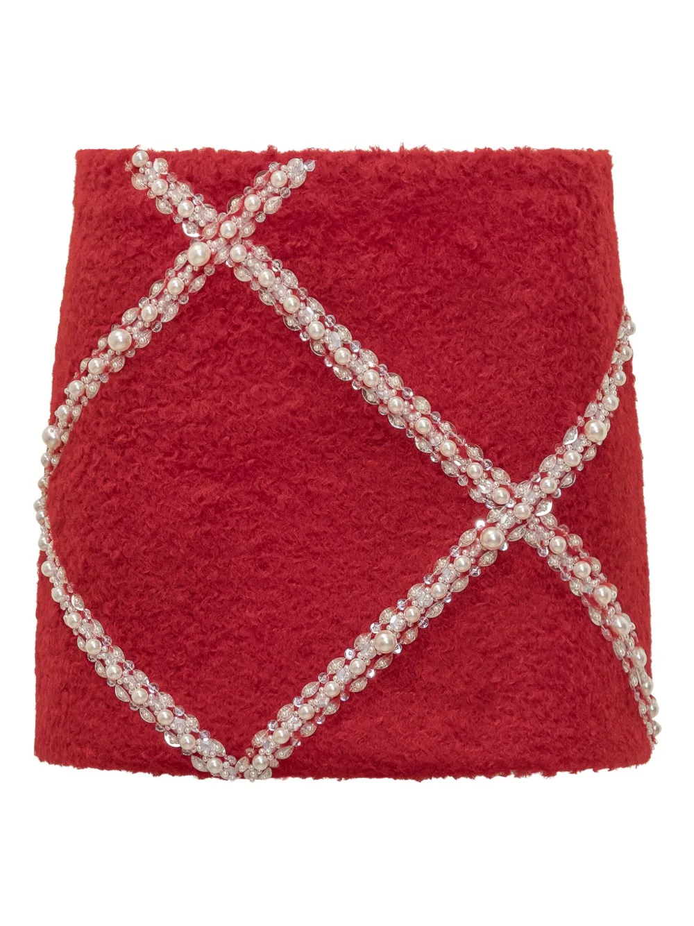 Мини-юбка, украшенная жемчугом DES PHEMMES, красный
Мини-юбка, украшенная жемчугом DES PHEMMES, красный