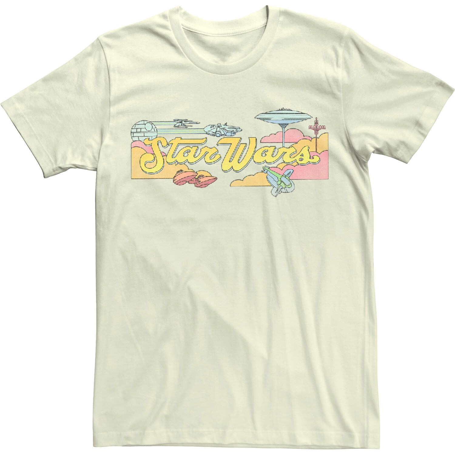 Мужская футболка со вставками из мультфильма «Звездные войны Беспин» Licensed Character
Мужская футболка со вставками из мультфильма «Звездные войны Беспин» Licensed Character