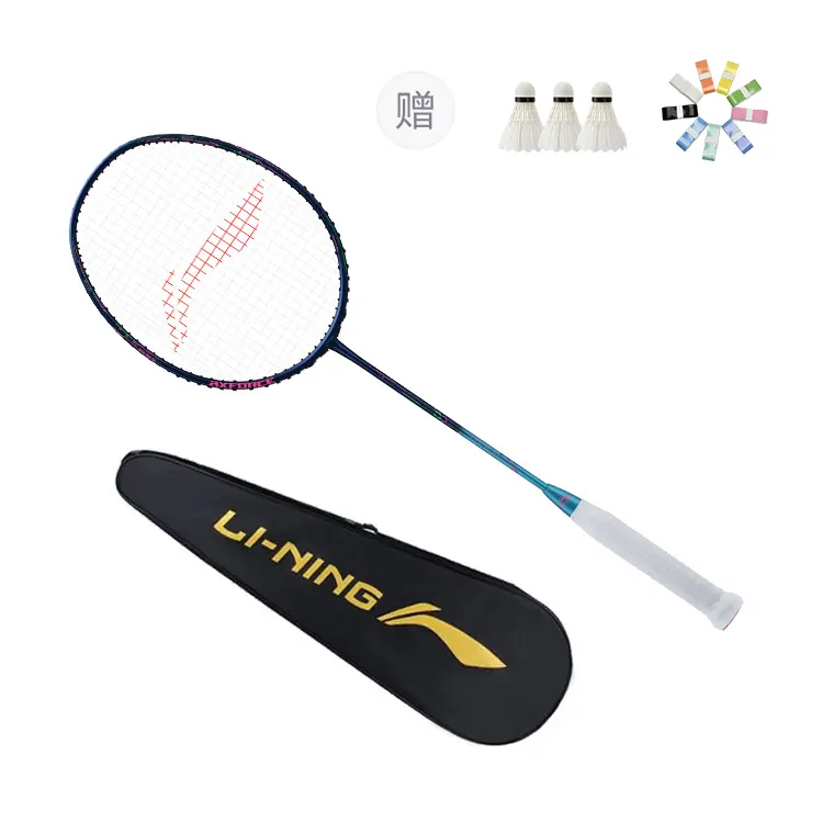 LINING Thunder 50 Full Carbon бадминтонная ракетка атакующего типа с утяжеленной головкой, жестким стержнем, верхний класс 675mm blue green
LINING Thunder 50 Full Carbon бадминтонная ракетка атакующего типа с утяжеленной головкой, жестким стержнем, верхний класс 675mm blue green