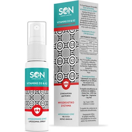 Витамины D3 K2 Липосомальный спрей - 30 мл Science Of Nature
Витамины D3 K2 Липосомальный спрей - 30 мл Science Of Nature