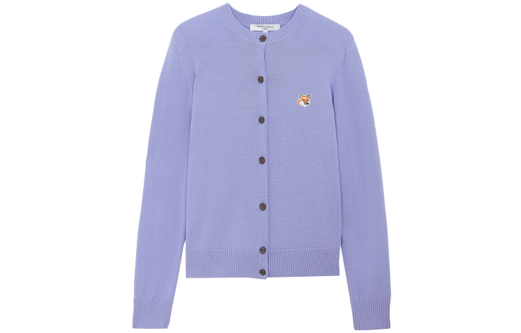 Maison Kitsune Свитер женский, пурпурный, круглый вырез, кардиган средней длины
Maison Kitsune Свитер женский, пурпурный, круглый вырез, кардиган средней длины