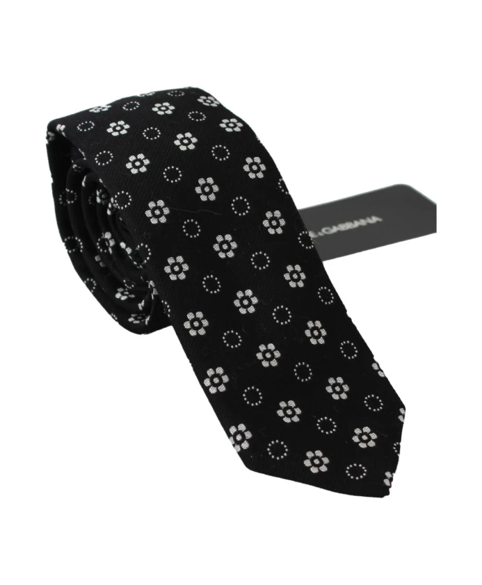 Шелковый галстук с цветочным узором Dolce & Gabbana, черный
Шелковый галстук с цветочным узором Dolce & Gabbana, черный