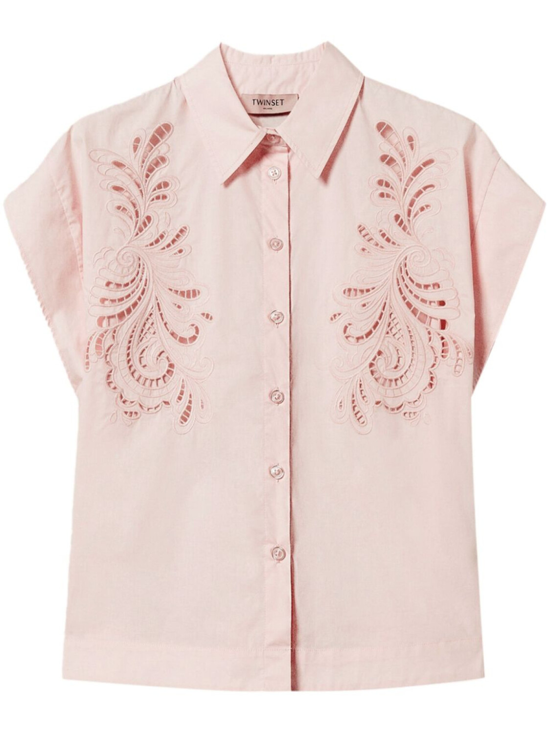 TWINSET поплиновая рубашка с вышивкой, розовый
TWINSET поплиновая рубашка с вышивкой, розовый