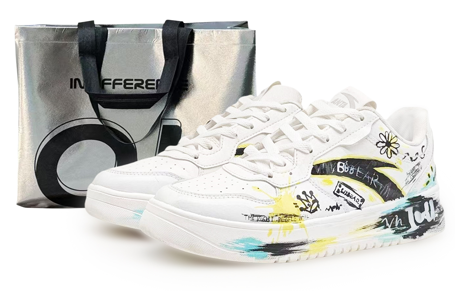 ANTA Кроссовки для скейтбординга с противоскользящей амортизацией, белые, мужские
ANTA Кроссовки для скейтбординга с противоскользящей амортизацией, белые, мужские