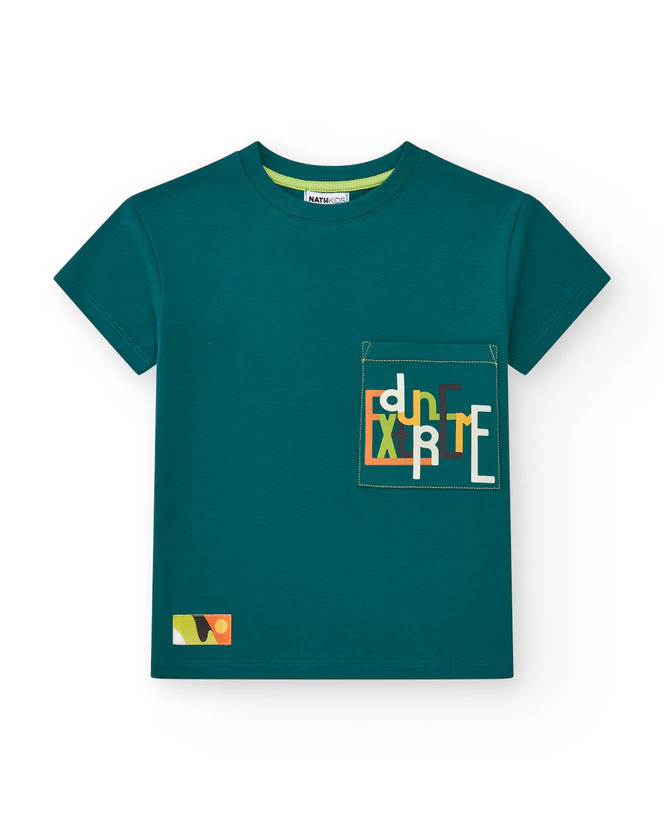 Детская футболка зеленого цвета с нагрудным карманом Tuc tuc, зеленый
Детская футболка зеленого цвета с нагрудным карманом Tuc tuc, зеленый