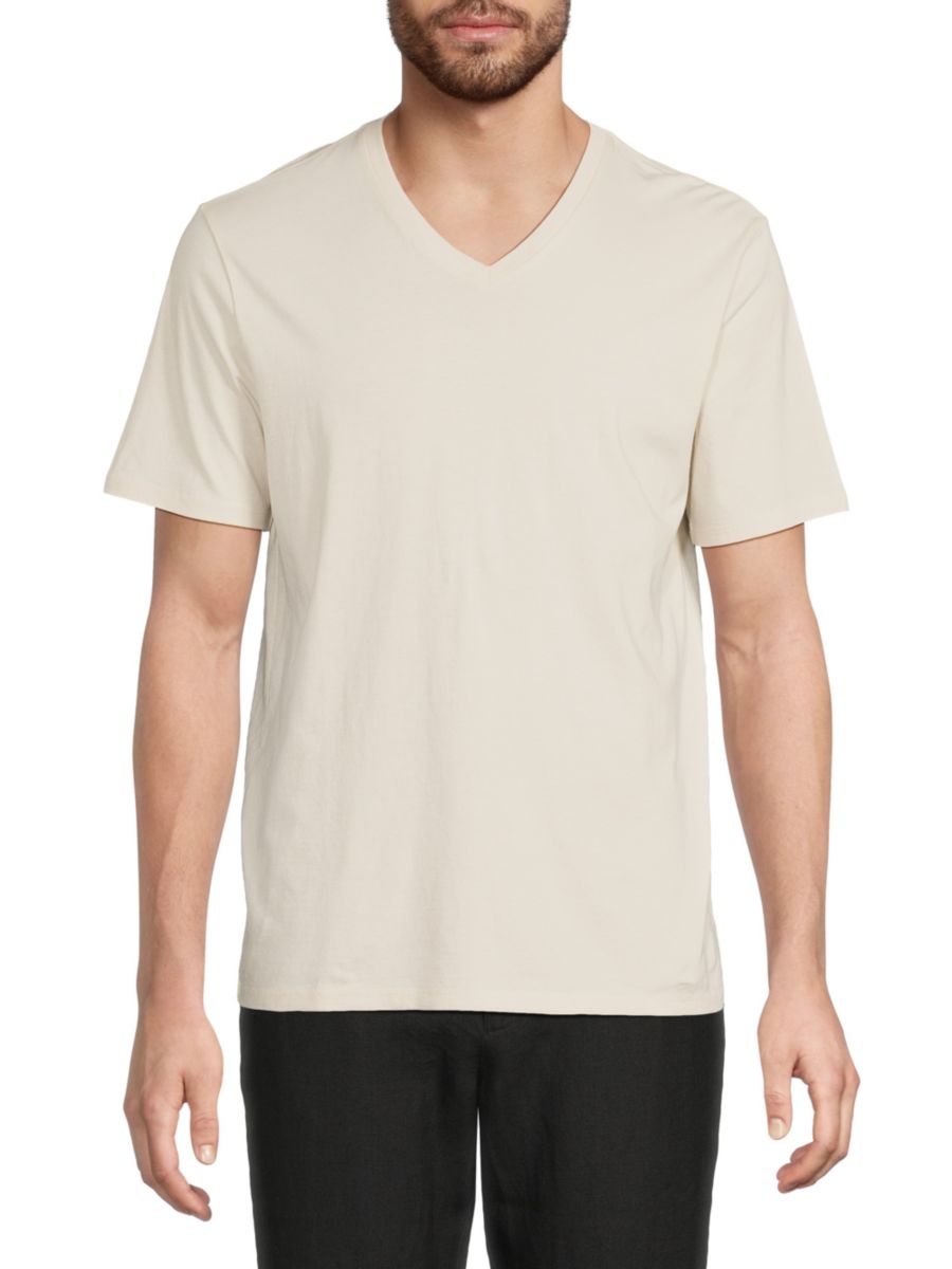 Футболка из хлопка пима с V-образным вырезом Vince, песочный
Футболка из хлопка пима с V-образным вырезом Vince, песочный