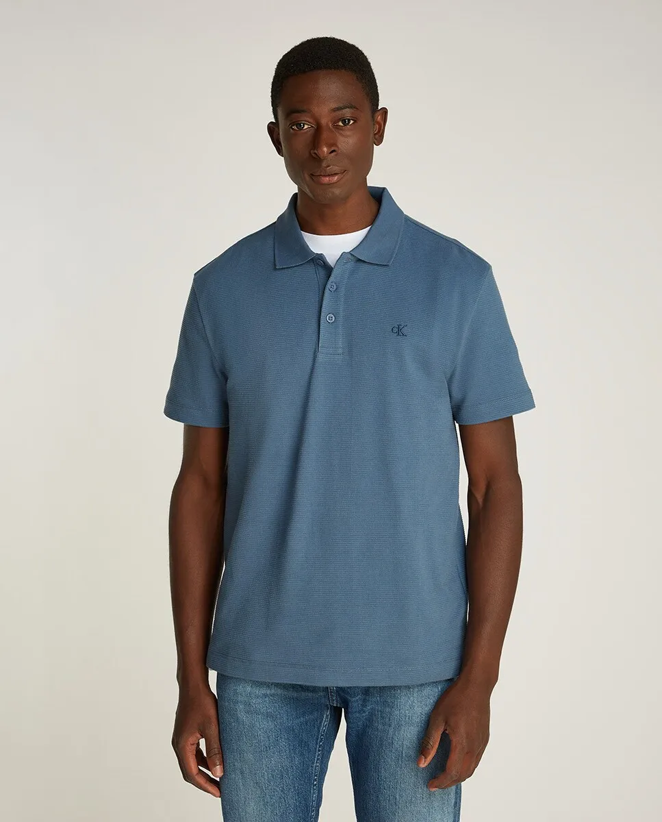 Мужская фактурная рубашка-поло с короткими рукавами Calvin Klein Jeans, синий
Мужская фактурная рубашка-поло с короткими рукавами Calvin Klein Jeans, синий