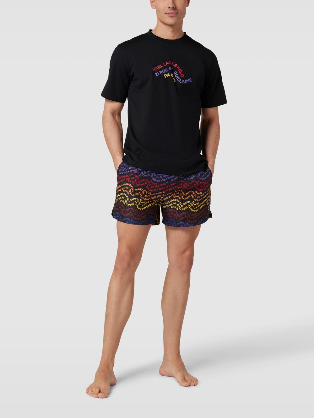 Футболка свободного кроя с принтом логотипа, модель «WAVE LOGO» Karl Lagerfeld Beachwear, черный
Футболка свободного кроя с принтом логотипа, модель «WAVE LOGO» Karl Lagerfeld Beachwear, черный
