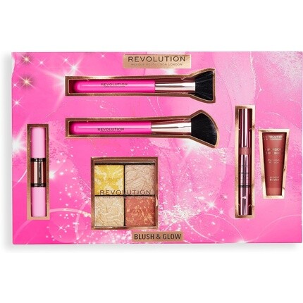 Подарочный набор Makeup Revolution Blush & Glow, жидкие румяна и хайлайтеры, 2 кисточки в комплекте
Подарочный набор Makeup Revolution Blush & Glow, жидкие румяна и хайлайтеры, 2 кисточки в комплекте