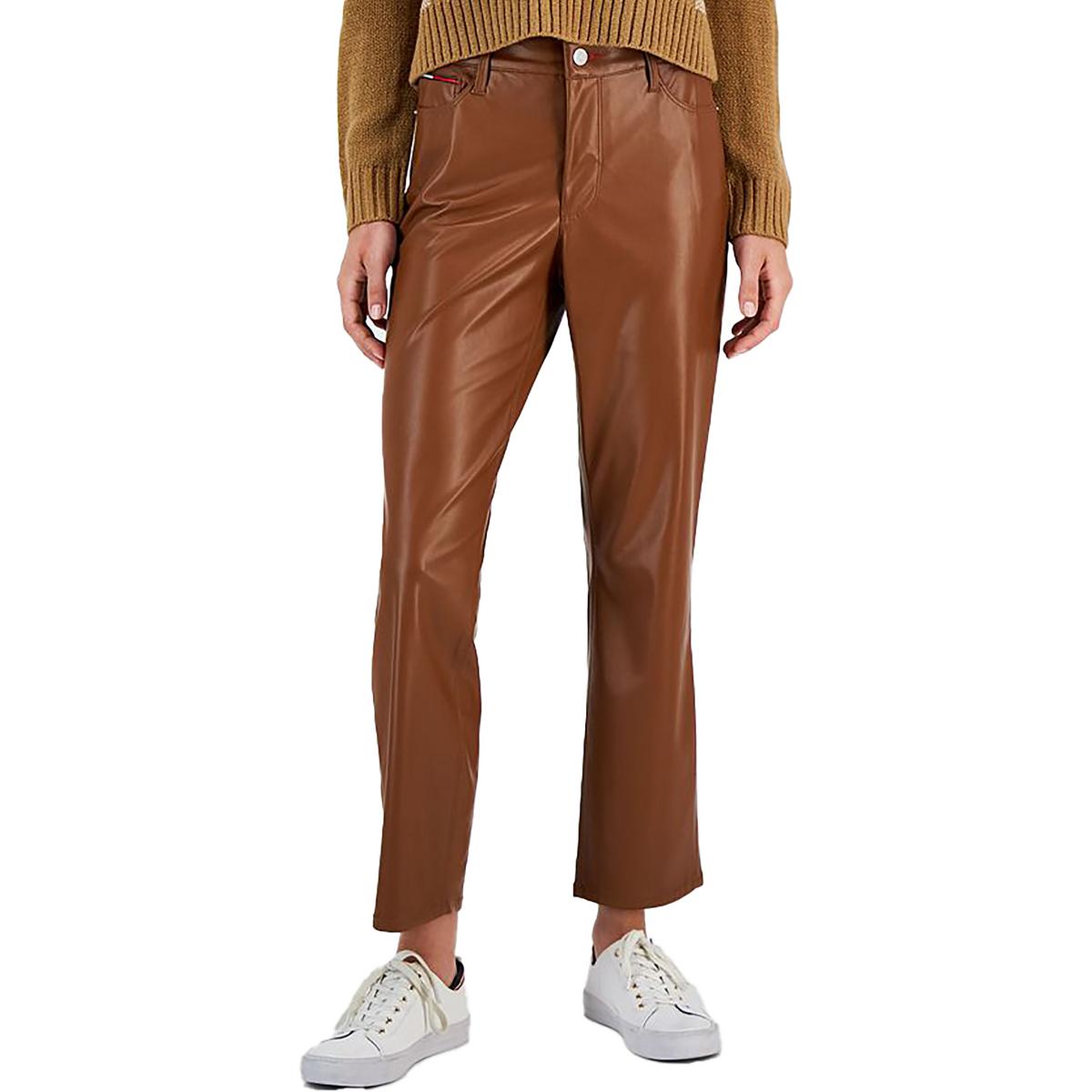 Женские прямые брюки из искусственной кожи с высокой посадкой Tommy Jeans, цвет saddle
Женские прямые брюки из искусственной кожи с высокой посадкой Tommy Jeans, цвет saddle
