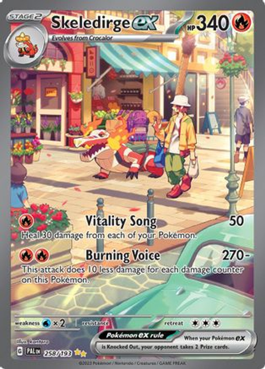 Карточная игра Skeledirge ex - 258/193 258 - SV02 Paldea Evolved Holofoil
Карточная игра Skeledirge ex - 258/193 258 - SV02 Paldea Evolved Holofoil