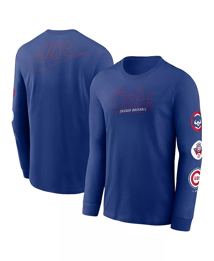 Мужская футболка с длинным рукавом Royal Chicago Cubs Cooperstown Collection Knockout Nike
Мужская футболка с длинным рукавом Royal Chicago Cubs Cooperstown Collection Knockout Nike