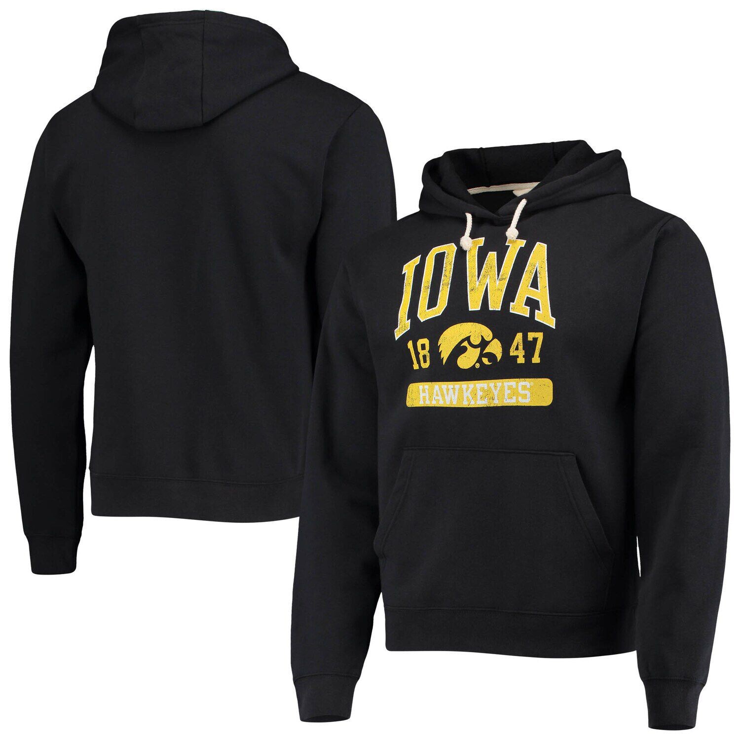 Мужская лига студенческая одежда Черный флисовый пуловер с капюшоном Iowa Hawkeyes Volume Up Essential
Мужская лига студенческая одежда Черный флисовый пуловер с капюшоном Iowa Hawkeyes Volume Up Essential
