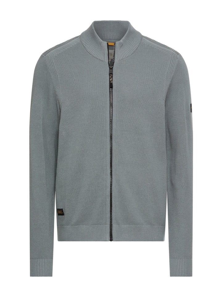 Кардиган с воротником-стойкой синего цвета Camel Active
Кардиган с воротником-стойкой синего цвета Camel Active