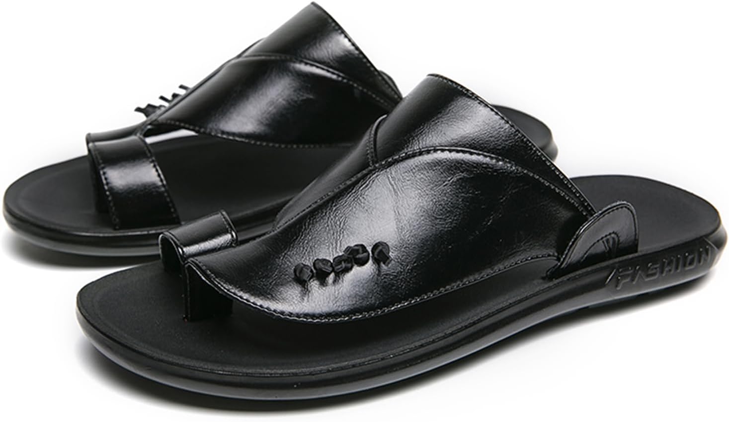 Мужские кожаные шлепанцы Dacnakby, черные, без застежки, открытый носок, пляжные сандалии для лета, удобные повседневные сланцы
Мужские кожаные шлепанцы Dacnakby, черные, без застежки, открытый носок, пляжные сандалии для лета, удобные повседневные сланцы