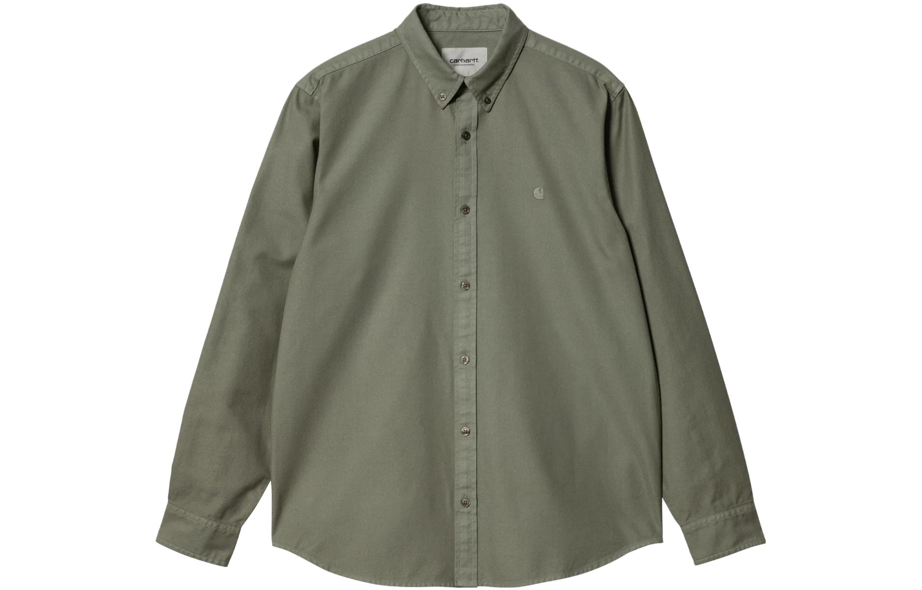 Carhartt WIP Рубашка Bolton Shirt Smoke Green, мужская, зеленая
Carhartt WIP Рубашка Bolton Shirt Smoke Green, мужская, зеленая