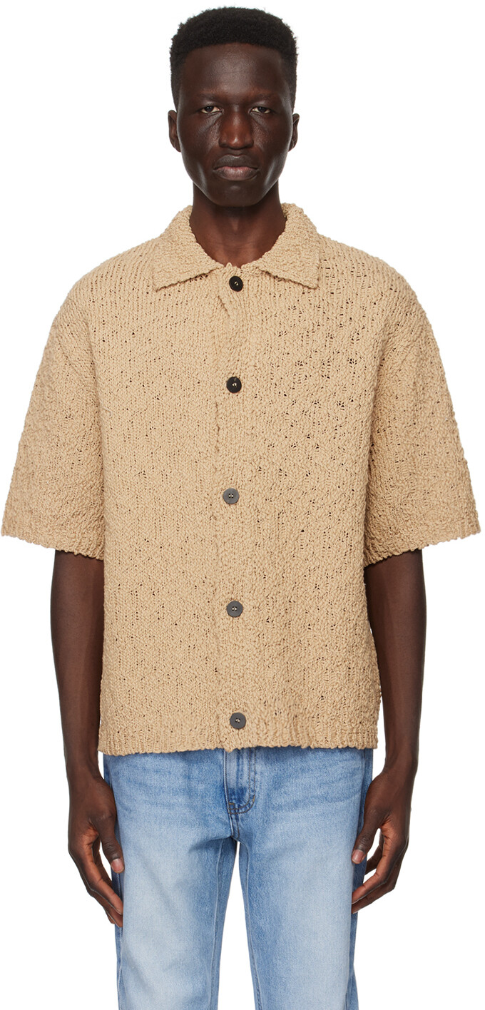 Светло-коричневый открытый кардиган Wooyoungmi
Светло-коричневый открытый кардиган Wooyoungmi