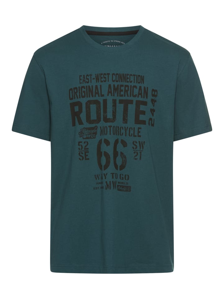 Рубашка с круглым вырезом темно-зеленого цвета Man's World
Рубашка с круглым вырезом темно-зеленого цвета Man's World