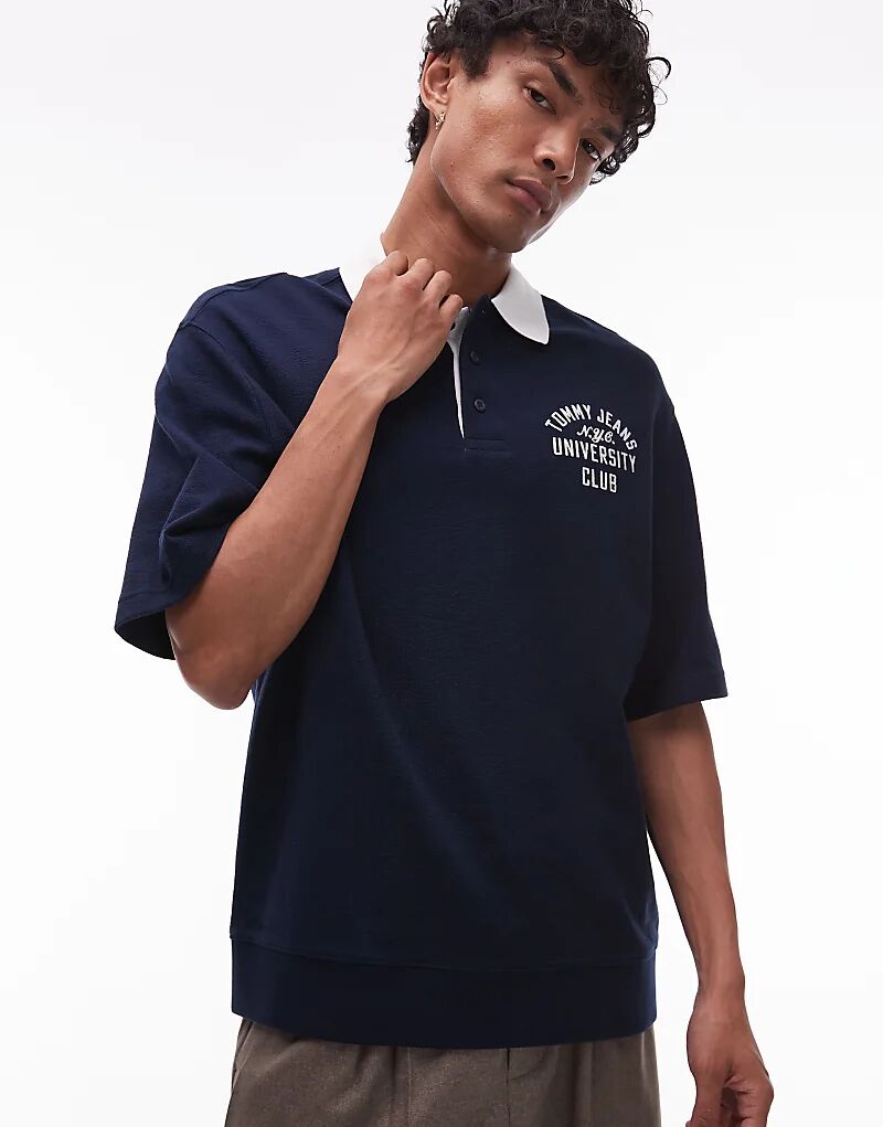 Регбийное поло университетского клуба Tommy Jeans темно-синего цвета
Регбийное поло университетского клуба Tommy Jeans темно-синего цвета