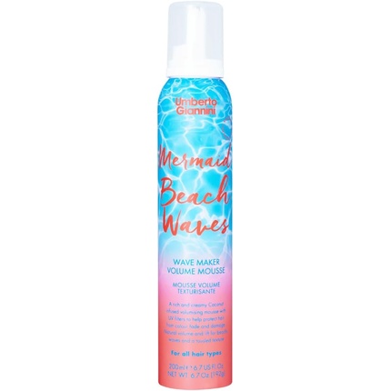 Текстурирующий мусс для волос Mermaid Beach Waves 200 мл с кокосовой водой и УФ-фильтрами. Средняя фиксация без трещин для длительного естественного объема Umberto Giannini
Текстурирующий мусс для волос Mermaid Beach Waves 200 мл с кокосовой водой и УФ-фильтрами. Средняя фиксация без трещин для длительного естественного объема Umberto Giannini