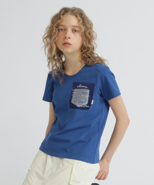 Футболка военная из органзы с карманом AVIREX, синий
Футболка военная из органзы с карманом AVIREX, синий