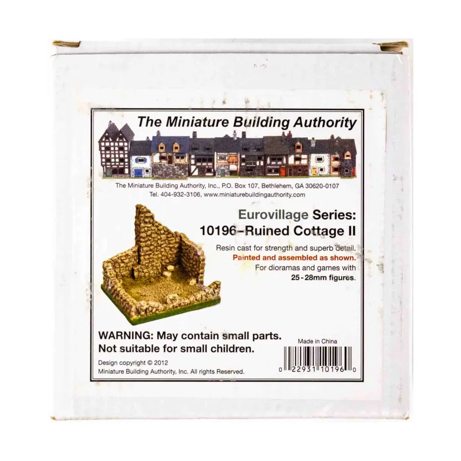 Разрушенный коттедж II, Eurovillage Series - Ruined Buildings (25mm)
Разрушенный коттедж II, Eurovillage Series - Ruined Buildings (25mm)