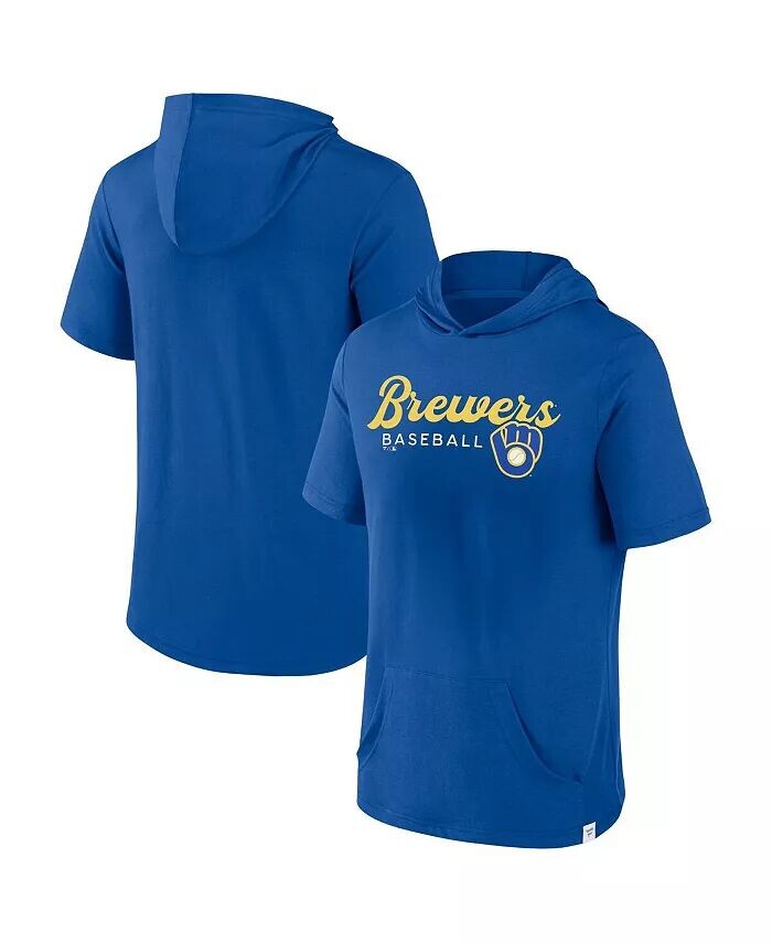 Мужской пуловер с капюшоном Royal Milwaukee Brewers Offensive Strategy с короткими рукавами Fanatics, синий
Мужской пуловер с капюшоном Royal Milwaukee Brewers Offensive Strategy с короткими рукавами Fanatics, синий
