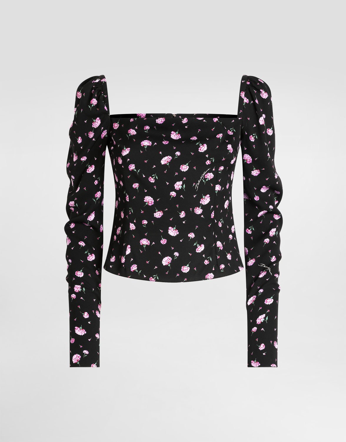 Шелковый топ с принтом "гвоздики" DOLCE & GABBANA, мультиколор
Шелковый топ с принтом "гвоздики" DOLCE & GABBANA, мультиколор