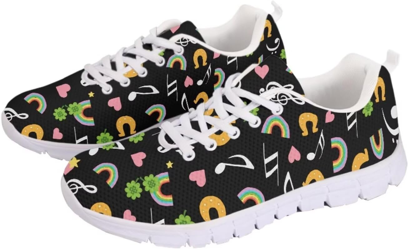 Кроссовки GETELINSENG Унисекс для бега, легкая спортивная обувь с сеткой, шнуровкой, для тенниса и прогулок, St Patrick's Day Leaves Rainbow
Кроссовки GETELINSENG Унисекс для бега, легкая спортивная обувь с сеткой, шнуровкой, для тенниса и прогулок, St Patrick's Day Leaves Rainbow