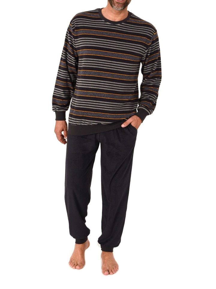 NORMANN Пижама из махровой ткани с длинными рукавами и манжетами оранжевого цвета
NORMANN Пижама из махровой ткани с длинными рукавами и манжетами оранжевого цвета