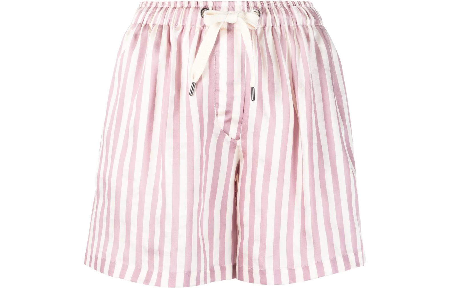 Полосатые мини-шорты с кулиской Brunello Cucinelli, розовый
Полосатые мини-шорты с кулиской Brunello Cucinelli, розовый