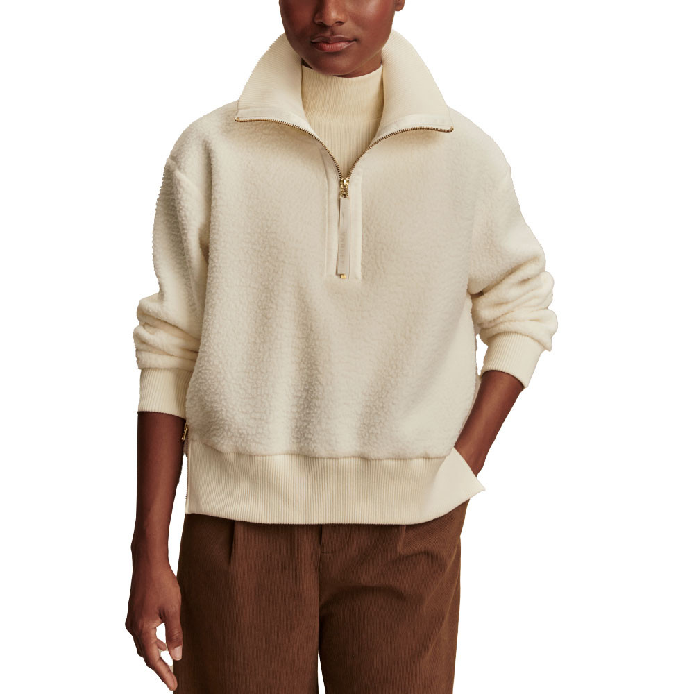 Флисовая куртка-полупильник Varley Roselle с застежкой-молнией до середины груди (женская), Egret
Флисовая куртка-полупильник Varley Roselle с застежкой-молнией до середины груди (женская), Egret