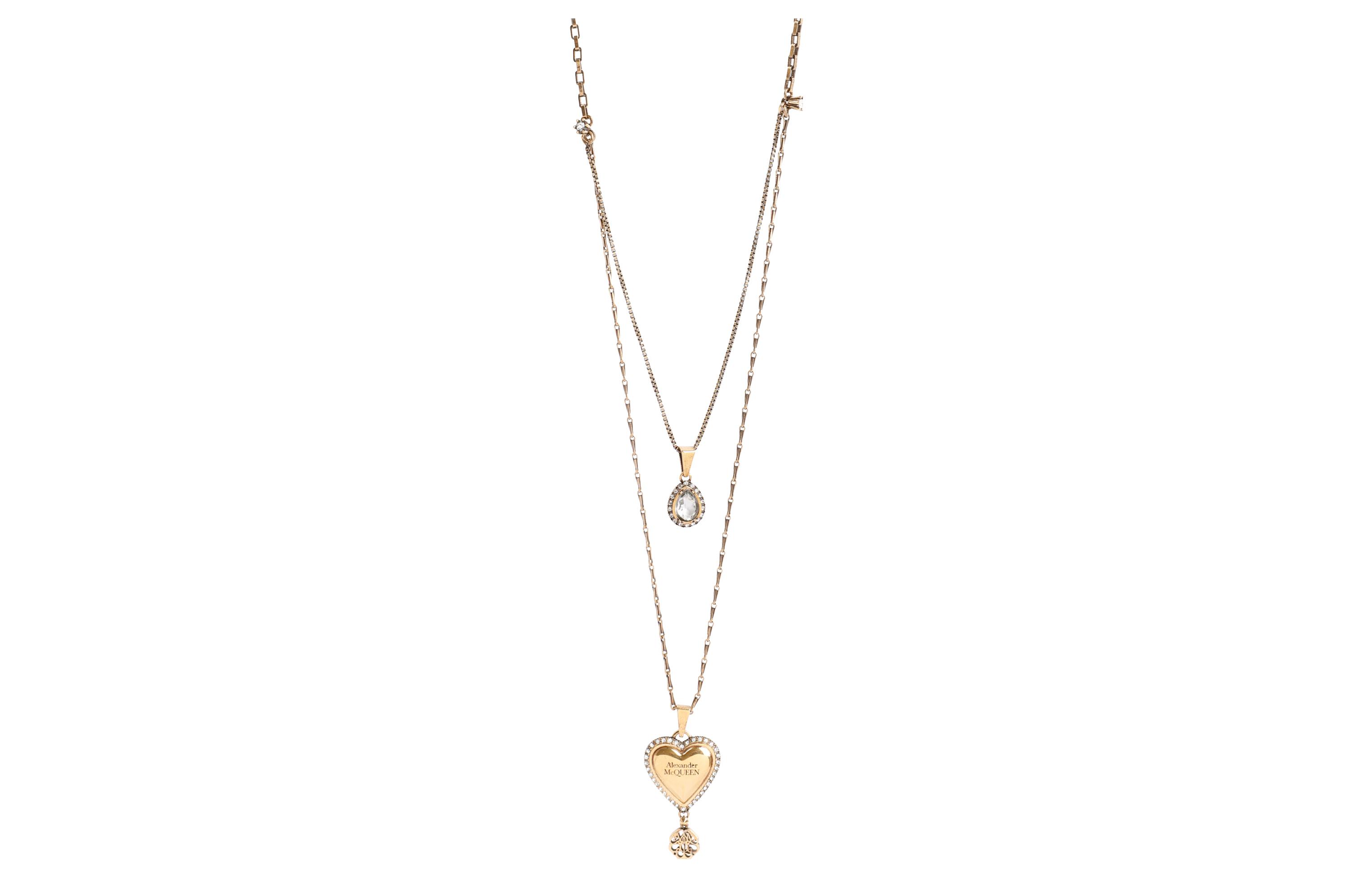 Alexander McQueen Золотое ожерелье для женщин
Alexander McQueen Золотое ожерелье для женщин