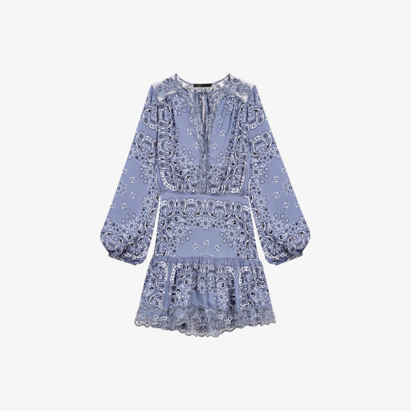 Платье мини Maje с длинным рукавом в клетку, синий
Платье мини Maje с длинным рукавом в клетку, синий