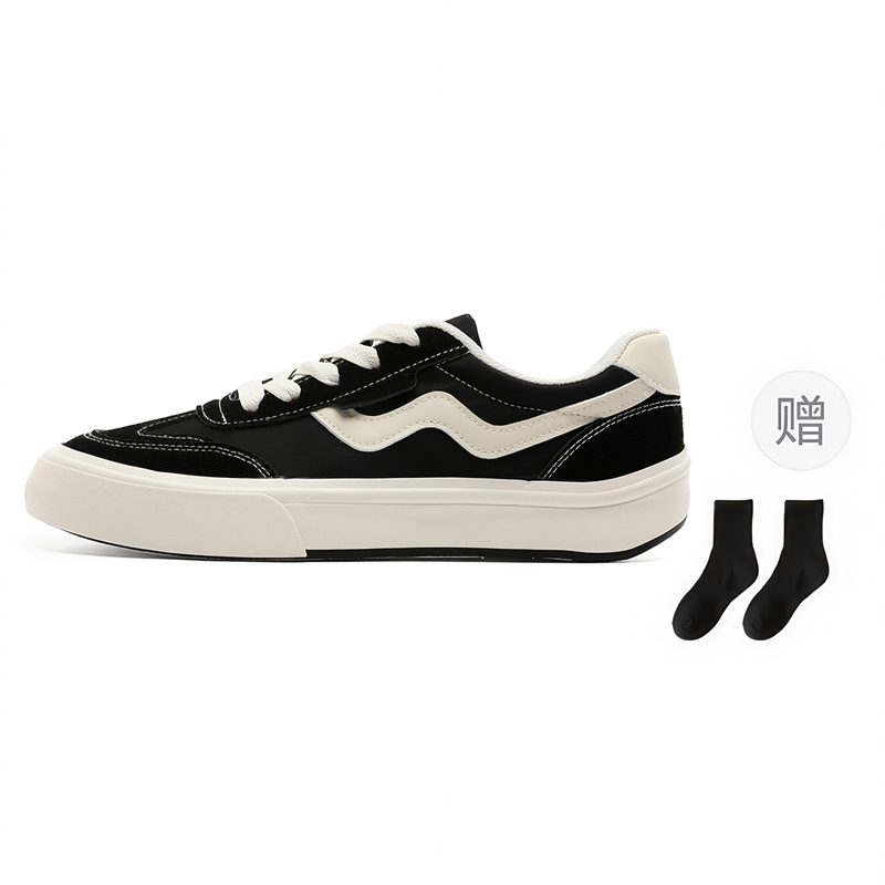 Fawn Miri Износостойкие мужские скейтерские кеды лоу-топ Black Rice с носками, цвет Black Rice-Comes with Socks 
Fawn Miri Износостойкие мужские скейтерские кеды лоу-топ Black Rice с носками, цвет Black Rice-Comes with Socks