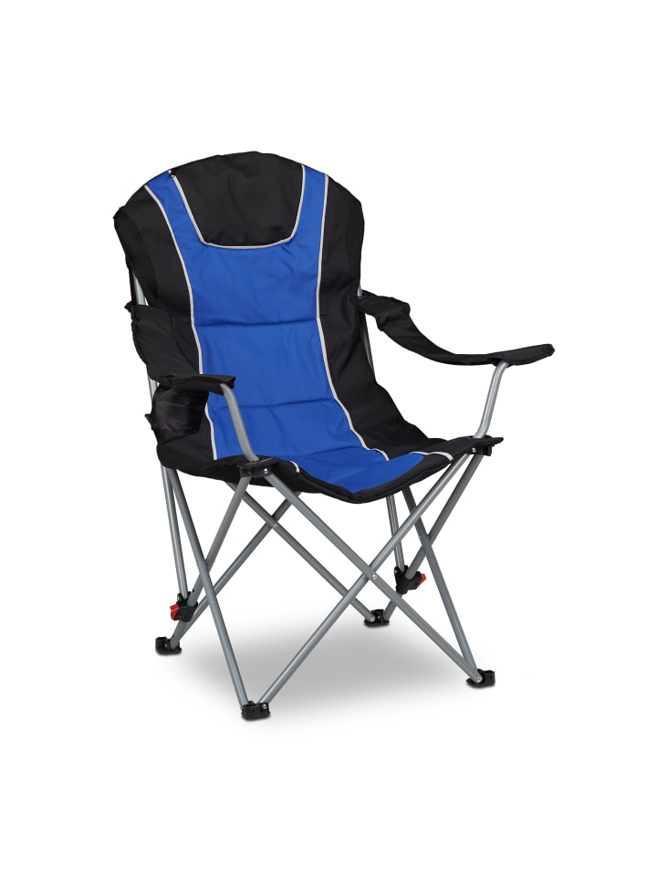 Relaxdays Походный стул сине-черного цвета - (Ш)90 x (В)108 x (Г)72 см
Relaxdays Походный стул сине-черного цвета - (Ш)90 x (В)108 x (Г)72 см