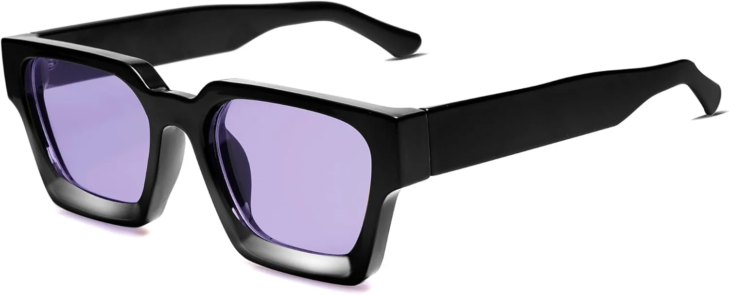 Солнцезащитные очки VANLINKER квадратной формы для мужчин и женщин, ретро-стиль, массивные прямоугольные, защита от УФ-излучения UV400, VL9731, C3.4 - Black / Purple
Солнцезащитные очки VANLINKER квадратной формы для мужчин и женщин, ретро-стиль, массивные прямоугольные, защита от УФ-излучения UV400, VL9731, C3.4 - Black / Purple