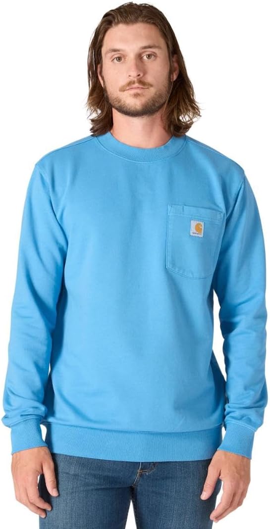 Carhartt мужская толстовка с карманом Relaxed Fit Midweight Garment Dye French Terry, Horizon Blue
Carhartt мужская толстовка с карманом Relaxed Fit Midweight Garment Dye French Terry, Horizon Blue