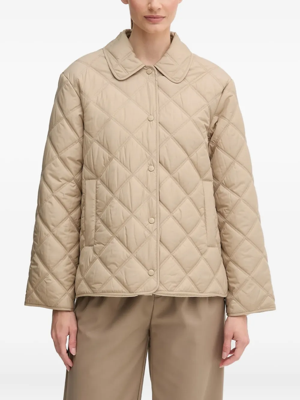 Стеганая куртка с воротником Gant, бежевый
Стеганая куртка с воротником Gant, бежевый
