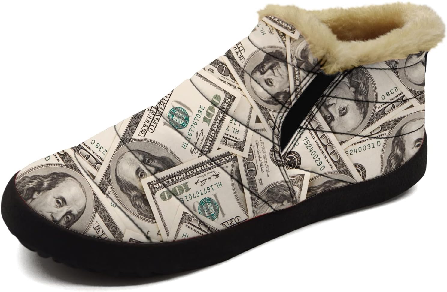 Водонепроницаемые ботинки с дизайном 100-долларовых купюр для женщин и мужчин, зимние низкие кроссовки, слипоны, ботильоны, модная обувь на День Святого Валентина Ximem, 100 Dollar Bills Money
Водонепроницаемые ботинки с дизайном 100-долларовых купюр для женщин и мужчин, зимние низкие кроссовки, слипоны, ботильоны, модная обувь на День Святого Валентина Ximem, 100 Dollar Bills Money