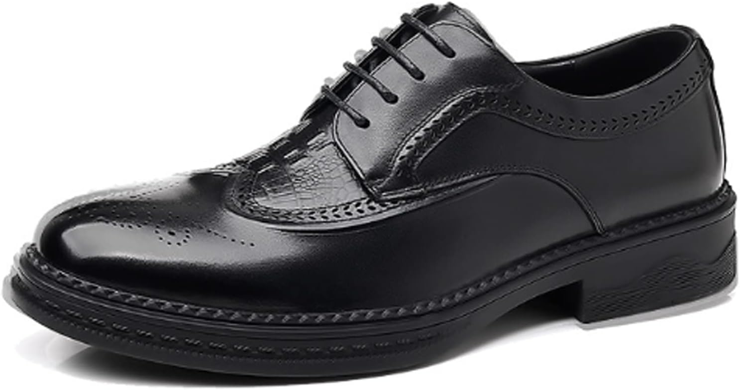 Мужские кожаные броги дерби с резьбой, праздничные туфли, ручная прошивка, нескользящие, дышащие, низкие оксфорды с крыльями Ugoselec, черный
Мужские кожаные броги дерби с резьбой, праздничные туфли, ручная прошивка, нескользящие, дышащие, низкие оксфорды с крыльями Ugoselec, черный