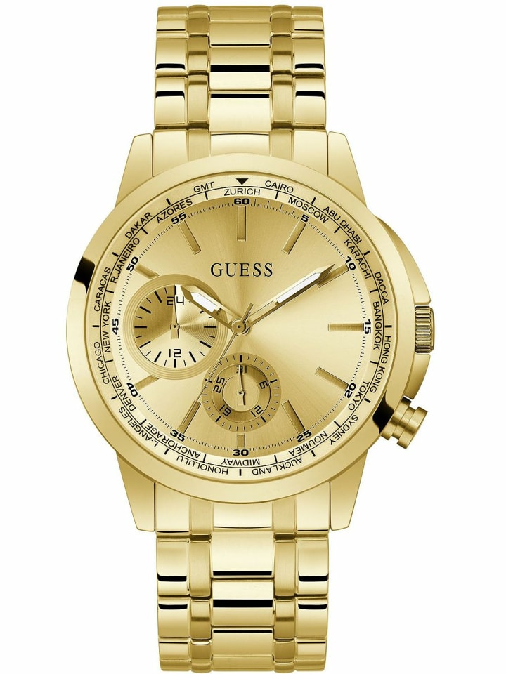 Guess Мужские аналоговые часы в золотом исполнении
Guess Мужские аналоговые часы в золотом исполнении
