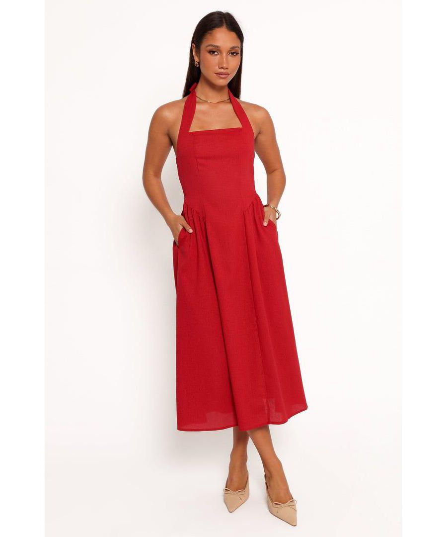 Женское миди-платье Ramona с завязками на шее - красное Petal and Pup, Red
Женское миди-платье Ramona с завязками на шее - красное Petal and Pup, Red