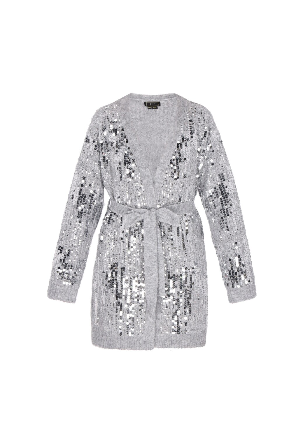 Faina Вязаный кардиган в крапчатом сером
Faina Вязаный кардиган в крапчатом сером