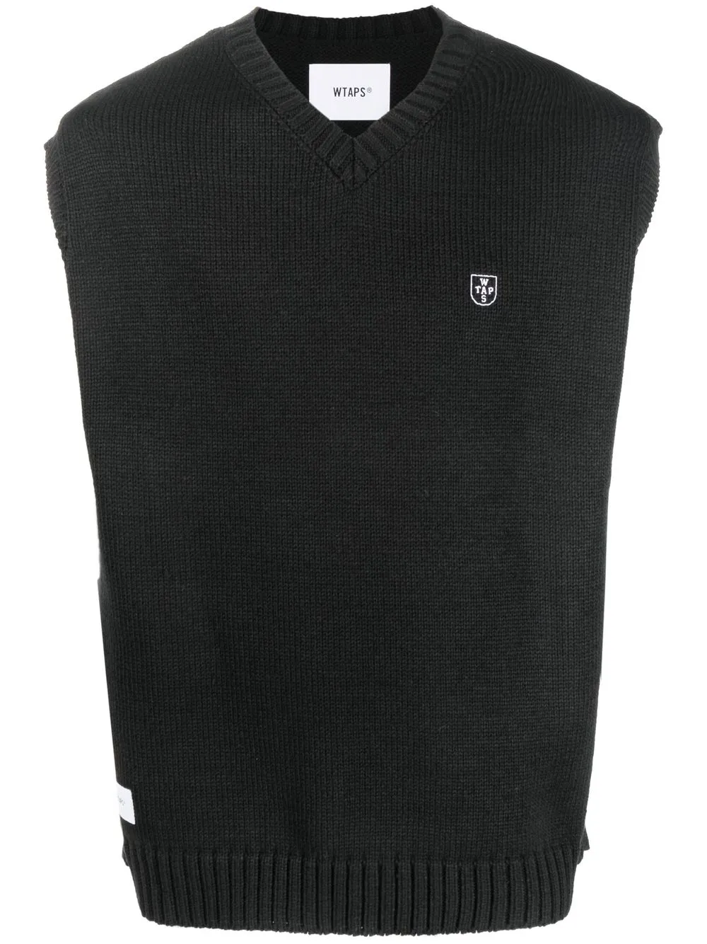 Жилет в рубчик с V-образным вырезом WTAPS, черный
Жилет в рубчик с V-образным вырезом WTAPS, черный