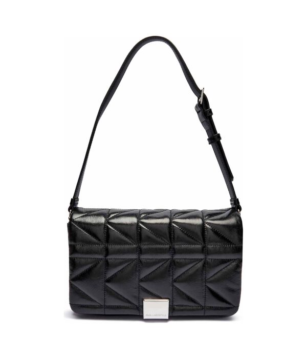 Кожаная сумка через плечо со стеганой подкладкой Karl Lagerfeld, черный
Кожаная сумка через плечо со стеганой подкладкой Karl Lagerfeld, черный
