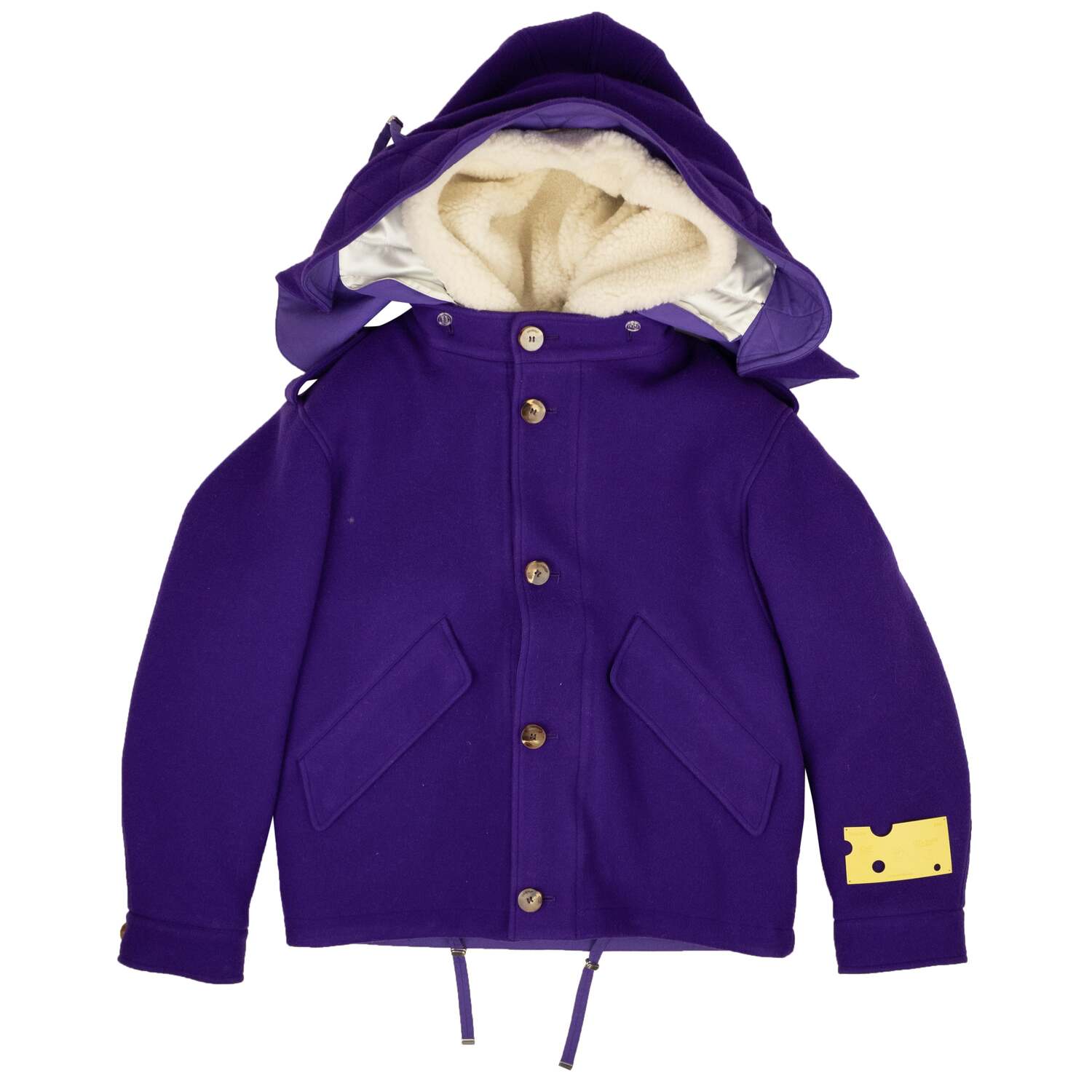 Off-White C/O Virgil Abloh Реверсивная короткая куртка - фиолетовая
Off-White C/O Virgil Abloh Реверсивная короткая куртка - фиолетовая